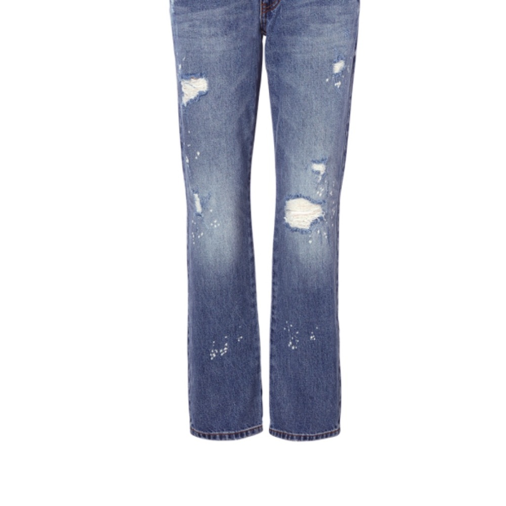 CAbi Women's Blue Straight Leg Jeans